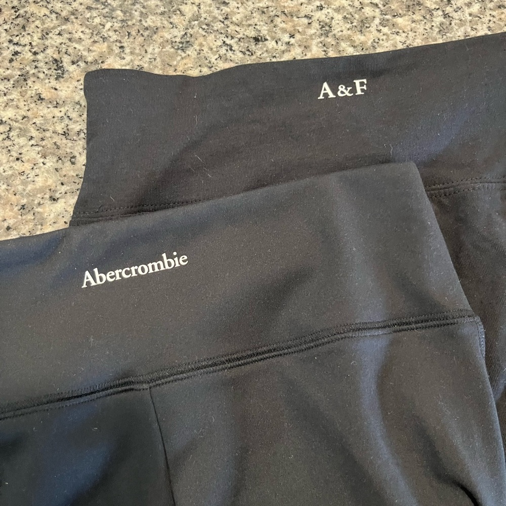 NWT - 2 pairs of Abercrombie Kids Black Leggings